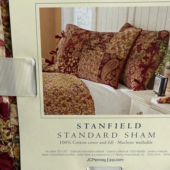 Stanfield/ JCPenney Quilt  and shams (2) Full/ Queen - Picture 5 of 8